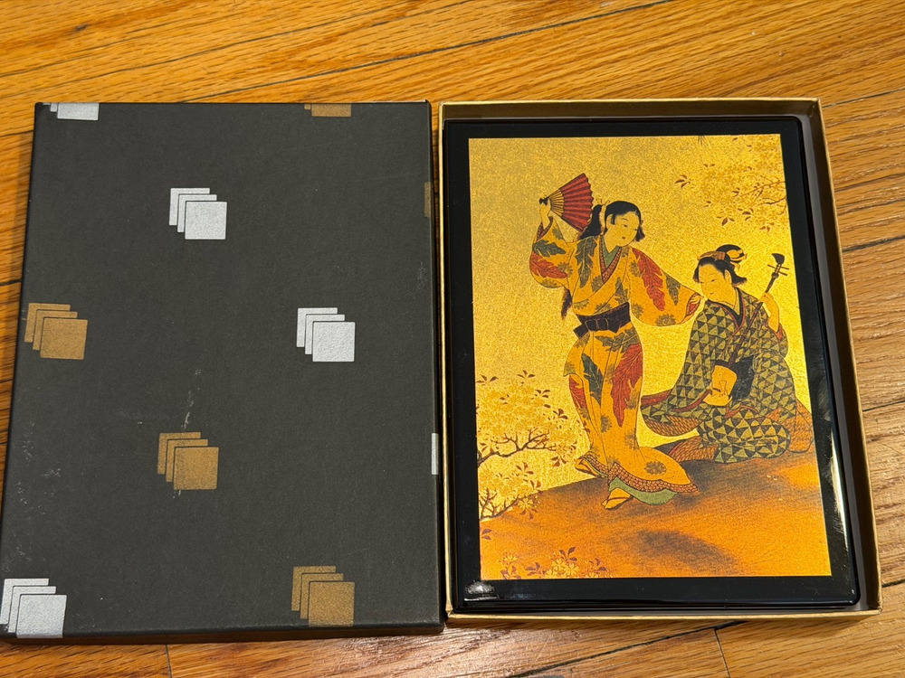 Hakuichi Address Book Planner Handmade Japanese Craft Kanazawa Gold Silver Foil